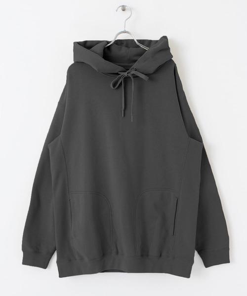 EKAL（エカル）の「EKAL　コハニングスウェットフーディー（パーカー・メンズ・チャコールグレー/ベージュ・SMALL/MEDIUM/LARGE）」の8枚目の写真