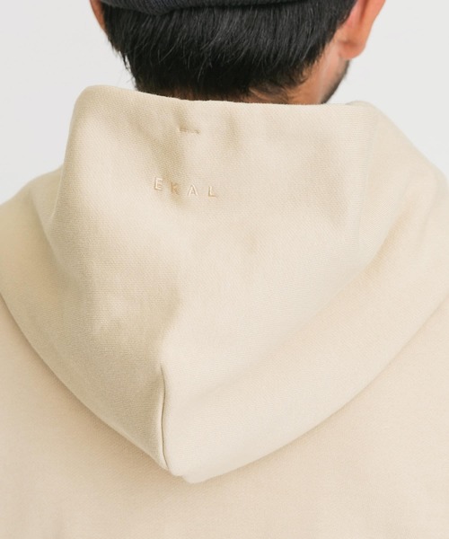 EKAL（エカル）の「EKAL　コハニングスウェットフーディー（パーカー・メンズ・チャコールグレー/ベージュ・SMALL/MEDIUM/LARGE）」の9枚目の写真