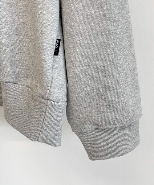 CANAL JEAN（キャナルジーン）の「PEACE OUT ENJOY(ピースアウトエンジョイ) 裏毛パーカー（パーカー・レディース・ブラック/グレー・ONE SIZE）」の10枚目の写真