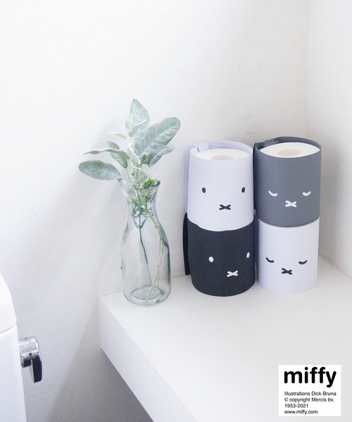 Miffy（ ミッフィー）の「【miffy】トイレットペーパーカバー 2Pセット（バス/トイレグッズ・レディース・ブラック/グレー・FREE）」の7枚目の写真