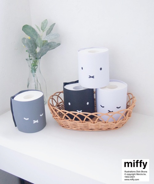 Miffy（ ミッフィー）の「【miffy】トイレットペーパーカバー 2Pセット（バス/トイレグッズ・レディース・ブラック/グレー・FREE）」の8枚目の写真