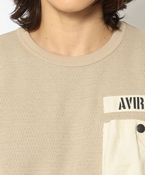 AVIREX（アヴィレックス）の「シャギー サーマル プルオーバー / SHAGGY THERMAL PULLOVER / アヴィレックス / AVIREX（Tシャツ/カットソー・メンズ・オリーブ/サンドベージュ/ブラック・LARGE/XX-LARGE/X-LARGE/MEDIUM）」の14枚目の写真