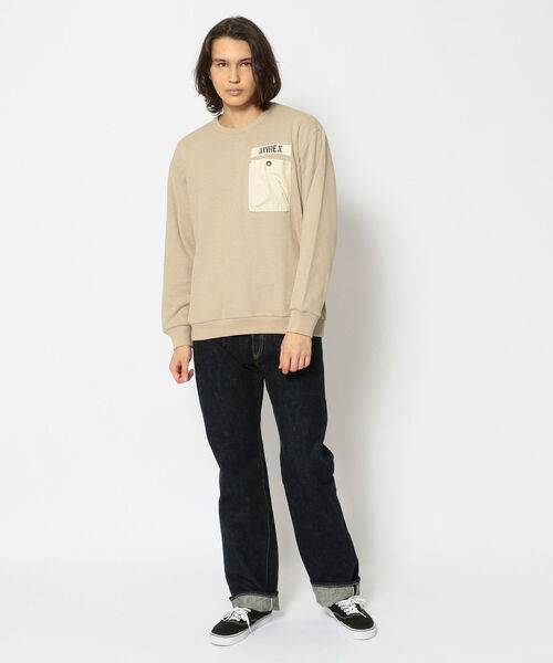 AVIREX（アヴィレックス）の「シャギー サーマル プルオーバー / SHAGGY THERMAL PULLOVER / アヴィレックス / AVIREX（Tシャツ/カットソー・メンズ・オリーブ/サンドベージュ/ブラック・LARGE/XX-LARGE/X-LARGE/MEDIUM）」の18枚目の写真