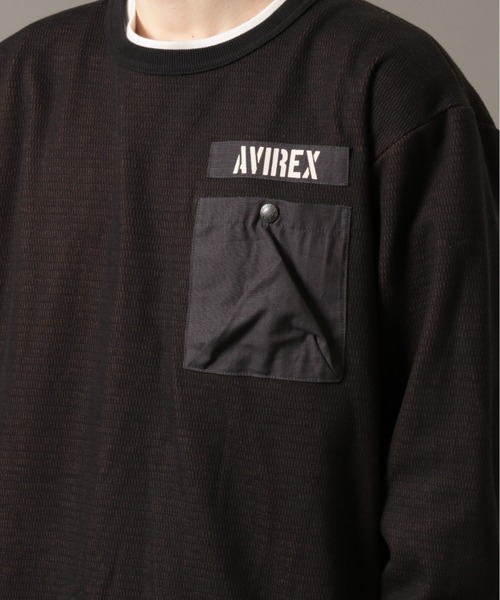 AVIREX（アヴィレックス）の「シャギー サーマル プルオーバー / SHAGGY THERMAL PULLOVER / アヴィレックス / AVIREX（Tシャツ/カットソー・メンズ・オリーブ/サンドベージュ/ブラック・LARGE/XX-LARGE/X-LARGE/MEDIUM）」の10枚目の写真
