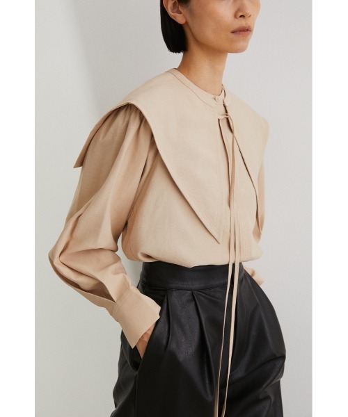 STYLEMIXER（スタイルミキサー）の「ビッグカラーセットシャツ（シャツ/ブラウス・レディース・ホワイト/ベージュ/ブラック・FREE）」の6枚目の写真