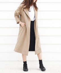 [Filomo]カシミヤブレンドウールシングルチェスターコート