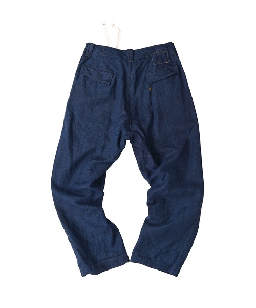 45R（フォーティファイブアール）の「リネンの908イージーセイルパンツ（インディゴ）（カーゴパンツ・レディース・インディゴブルー・SMALL/MEDIUM/LARGE/X-LARGE）」の12枚目の写真