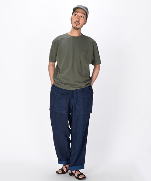 45R（フォーティファイブアール）の「リネンの908イージーセイルパンツ（インディゴ）（カーゴパンツ・レディース・インディゴブルー・SMALL/MEDIUM/LARGE/X-LARGE）」の10枚目の写真