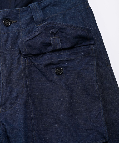 45R（フォーティファイブアール）の「リネンの908イージーセイルパンツ（インディゴ）（カーゴパンツ・レディース・インディゴブルー・SMALL/MEDIUM/LARGE/X-LARGE）」の5枚目の写真