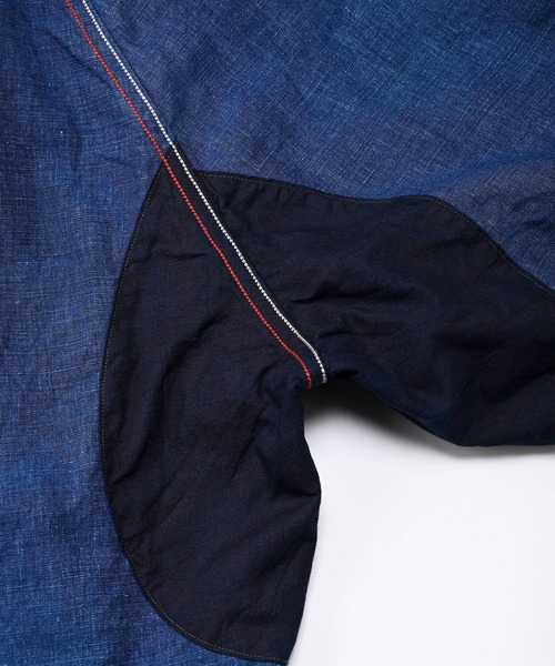 45R（フォーティファイブアール）の「リネンの908イージーセイルパンツ（インディゴ）（カーゴパンツ・レディース・インディゴブルー・SMALL/MEDIUM/LARGE/X-LARGE）」の14枚目の写真