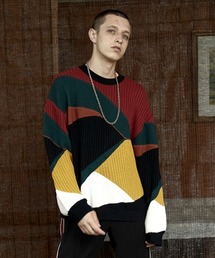 Iroquois | SHORT ROWS KNIT(ニット/セーター)