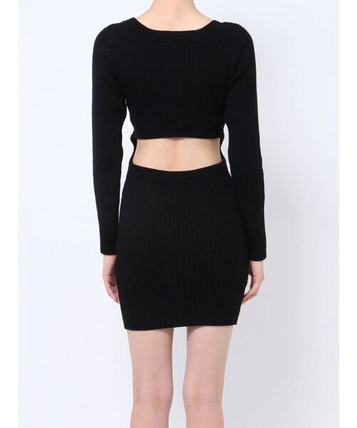 GYDA（ジェイダ）の「デザインオープンリブニットタイトワンピース（ワンピース・レディース・グレー/ブラック/ベージュ・FREE）」の18枚目の写真