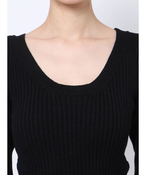 GYDA（ジェイダ）の「デザインオープンリブニットタイトワンピース（ワンピース・レディース・グレー/ブラック/ベージュ・FREE）」の19枚目の写真