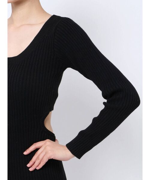 GYDA（ジェイダ）の「デザインオープンリブニットタイトワンピース（ワンピース・レディース・グレー/ブラック/ベージュ・FREE）」の20枚目の写真