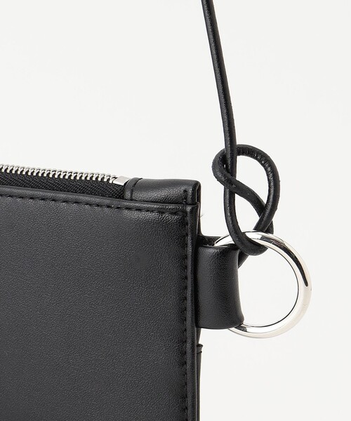 JOSEPH STUDIO（ジョゼフストゥディオ）の「キャンバス&エコレザー　メールバッグ（ショルダーバッグ・レディース・ブラック系・F）」の8枚目の写真