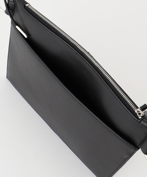 JOSEPH STUDIO（ジョゼフストゥディオ）の「キャンバス&エコレザー　メールバッグ（ショルダーバッグ・レディース・ブラック系・F）」の12枚目の写真