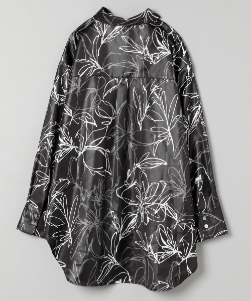 JEANASIS(ジーナシス)の「チンツアートレギュラーシャツLS/258594(シャツ/ブラウス・レディース・ブラック系その他/ベージュ系その他・FREE)」の4枚目の写真