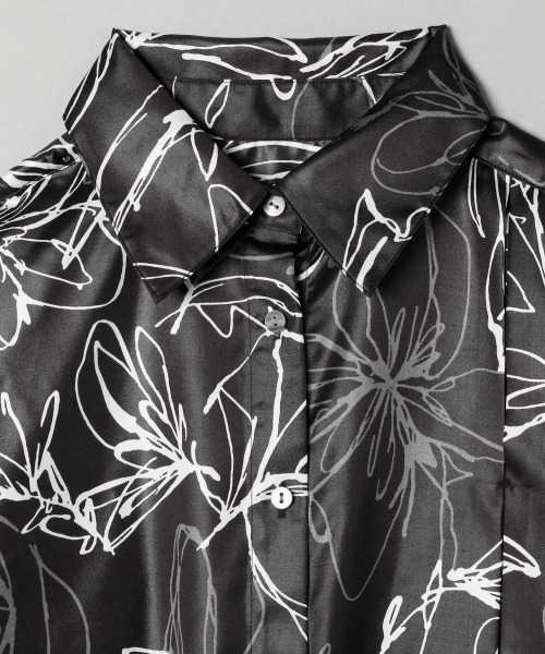 JEANASIS(ジーナシス)の「チンツアートレギュラーシャツLS/258594(シャツ/ブラウス・レディース・ブラック系その他/ベージュ系その他・FREE)」の14枚目の写真