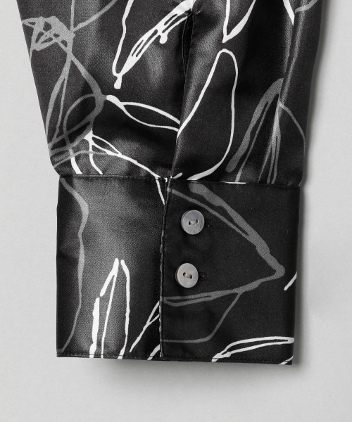 JEANASIS(ジーナシス)の「チンツアートレギュラーシャツLS/258594(シャツ/ブラウス・レディース・ブラック系その他/ベージュ系その他・FREE)」の11枚目の写真