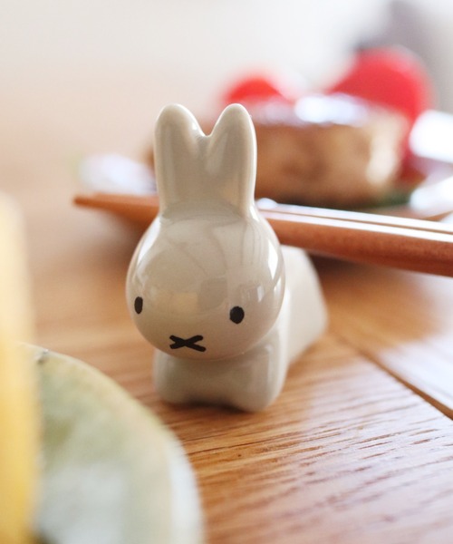 Miffy（ ミッフィー）の「ブルーナ うさぎ 箸置き（カトラリー・レディース・ホワイト/グレー/ブラック・フリー）」の3枚目の写真