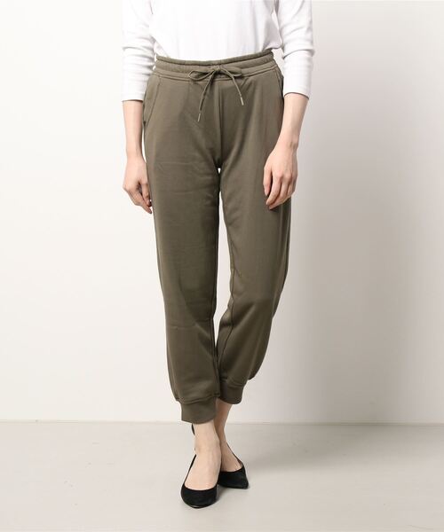 GIORDANO（ジョルダーノ）の「[ GIORDANO ] フレンチテリーストレッチテーパードジョガーパンツ（スウェットパンツ・レディース・グリーン/ブラック/カーキ/杢グレー・SMALL/X-LARGE/MEDIUM/LARGE）」の21枚目の写真
