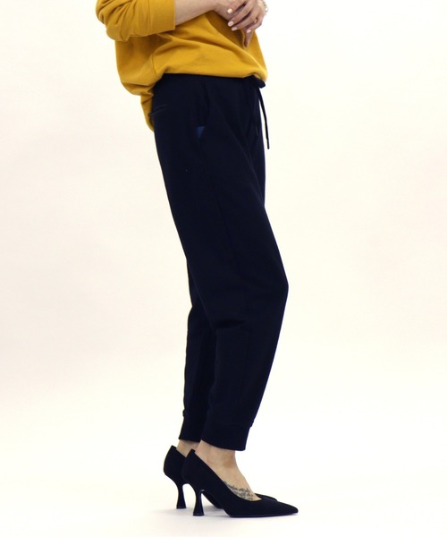 GIORDANO（ジョルダーノ）の「[ GIORDANO ] フレンチテリーストレッチテーパードジョガーパンツ（スウェットパンツ・レディース・グリーン/ブラック/カーキ/杢グレー・SMALL/X-LARGE/MEDIUM/LARGE）」の10枚目の写真
