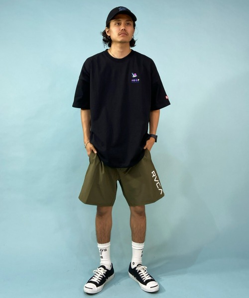 ELEMENT(エレメント)の「ELEMENT/エレメント オーバーサイズ タイダイ柄 バックプリントTシャツ BC021-265(Tシャツ/カットソー・メンズ・ホワイト/ブラック/パープル・M/L/XL)」の18枚目の写真