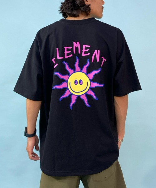ELEMENT(エレメント)の「ELEMENT/エレメント オーバーサイズ タイダイ柄 バックプリントTシャツ BC021-265(Tシャツ/カットソー・メンズ・ホワイト/ブラック/パープル・M/L/XL)」の21枚目の写真