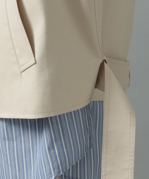 HARE(ハレ)の「キリカエトレンチショートジャケット(HARE)(その他アウター・メンズ・ブラック/ベージュ・SMALL/MEDIUM)」の17枚目の写真