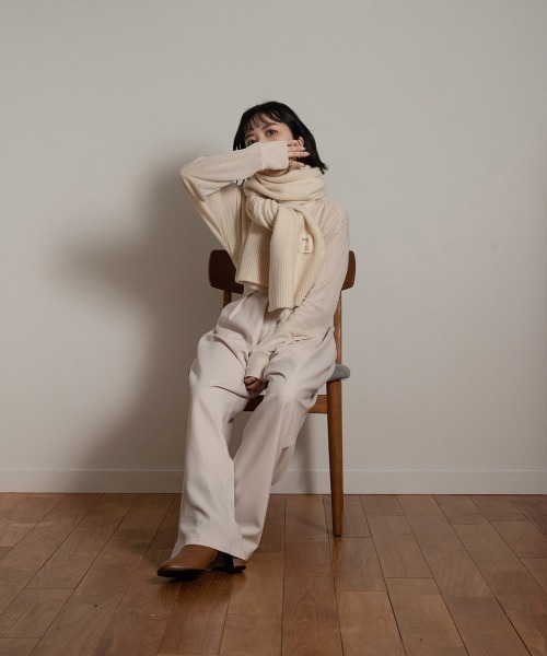 lawgy shaggy knit muffler マフラー lawgy（ラウジー）の「shaggy knit muffler（マフラー）」 - WEAR
