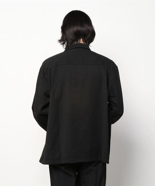 ANOTHERYOUTH(アナザーユース)の「【ANOTHERYOUTH/アナザーユース】wool pocket shirts/ウールポケットシャツ ビッグサイズシャツ オーバーサイズシャツ(シャツ/ブラウス・メンズ・ブラック/ブラウン・ONE SIZE)」の5枚目の写真