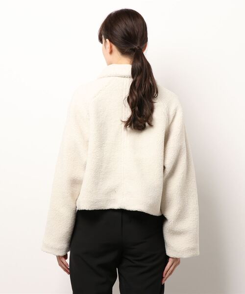 KOBE LETTUCE（コウベレタス）の「ボアショートコート（ダウンジャケット/コート・レディース・モカ/カーキ/ホワイト系・FREE）」の5枚目の写真