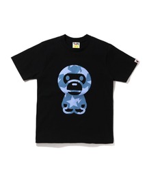 DENIM STA PATTERN BIG BABY MILO TEE L