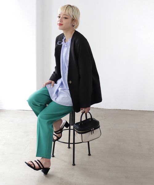 Shelly island(シェリーアイランド)の「キャンバスバニティバッグ(ハンドバッグ・レディース・ピンク/グリーン/ブラック・FREE)」の20枚目の写真