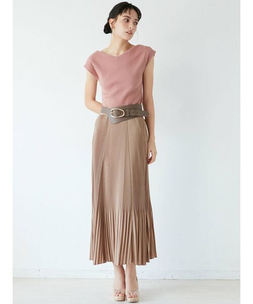 LAGUNAMOON(ラグナムーン)の「ランダムプリーツラインスカート(スカート・レディース・ベージュ/イエロー/ブルー・SMALL/MEDIUM)」の18枚目の写真