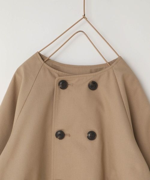 LOWRYS FARM(ローリーズファーム)の「ノーカラートレンチコート 254715(ノーカラーコート・キッズ・ベージュ/カーキ・110cm/120cm/130cm/140cm/150cm)」の5枚目の写真