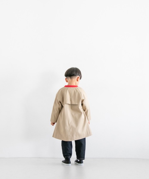 LOWRYS FARM(ローリーズファーム)の「ノーカラートレンチコート 254715(ノーカラーコート・キッズ・ベージュ/カーキ・110cm/120cm/130cm/140cm/150cm)」の14枚目の写真