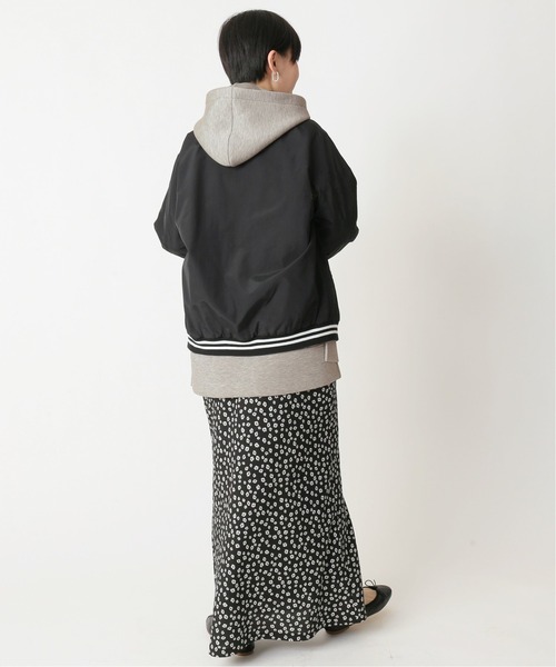 U by SPICK&SPAN（ユーバイスピックアンドスパン）の「≪追加≫ダンボールフーディー2◆（パーカー・レディース・アイボリー/グレー・FREE）」の19枚目の写真