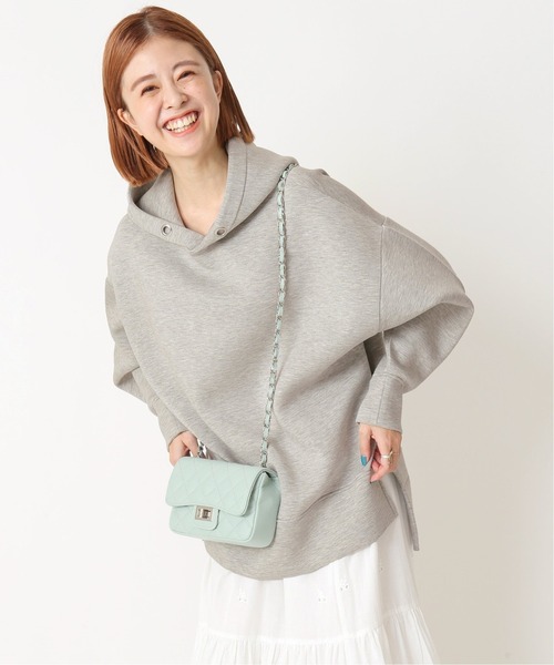 U by SPICK&SPAN（ユーバイスピックアンドスパン）の「≪追加≫ダンボールフーディー2◆（パーカー・レディース・アイボリー/グレー・FREE）」の10枚目の写真