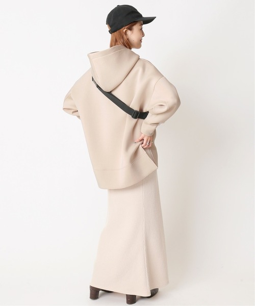 U by SPICK&SPAN（ユーバイスピックアンドスパン）の「≪追加≫ダンボールフーディー2◆（パーカー・レディース・アイボリー/グレー・FREE）」の21枚目の写真