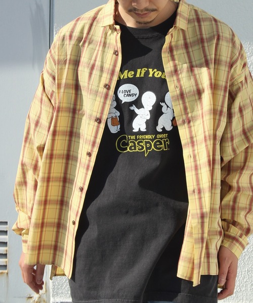 LAVEANGE（ラビアンジェ）の「カラーチェックシャツ（シャツ/ブラウス・メンズ・レッド/イエロー/グリーン・M/L）」の3枚目の写真