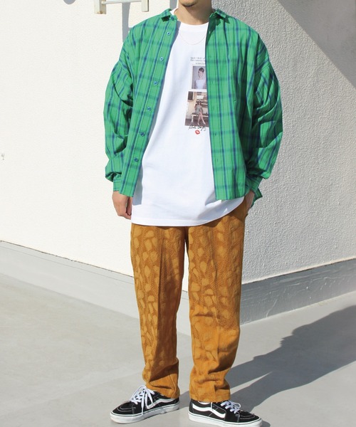 LAVEANGE（ラビアンジェ）の「カラーチェックシャツ（シャツ/ブラウス・メンズ・レッド/イエロー/グリーン・M/L）」の6枚目の写真