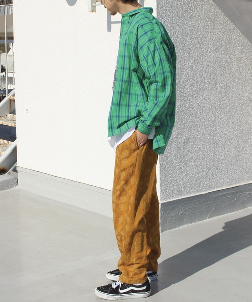 LAVEANGE（ラビアンジェ）の「カラーチェックシャツ（シャツ/ブラウス・メンズ・レッド/イエロー/グリーン・M/L）」の7枚目の写真