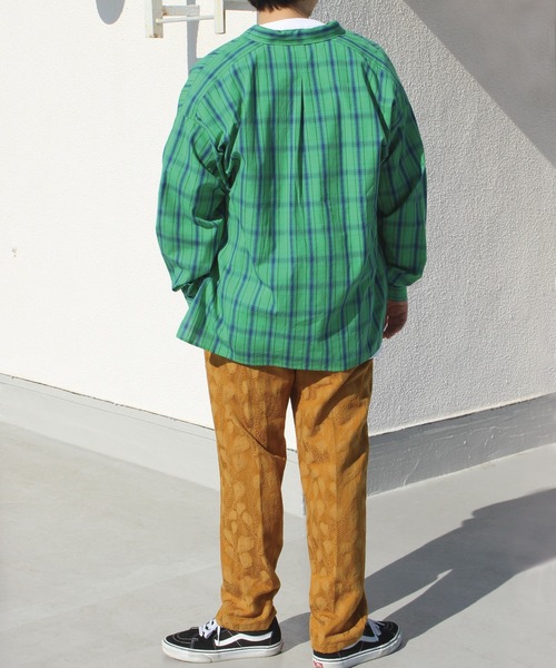 LAVEANGE（ラビアンジェ）の「カラーチェックシャツ（シャツ/ブラウス・メンズ・レッド/イエロー/グリーン・M/L）」の8枚目の写真