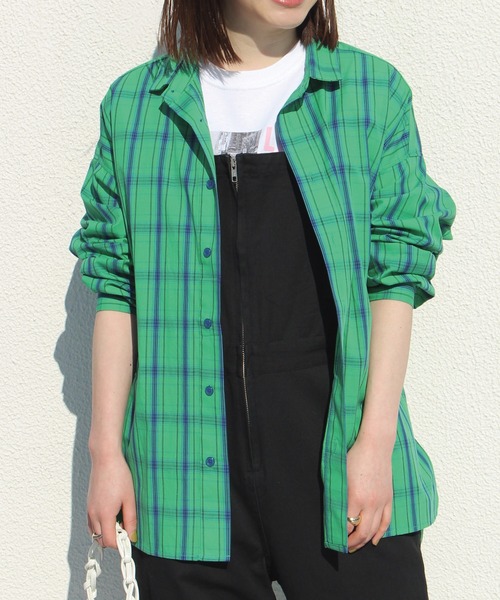 LAVEANGE（ラビアンジェ）の「カラーチェックシャツ（シャツ/ブラウス・メンズ・レッド/イエロー/グリーン・M/L）」の9枚目の写真