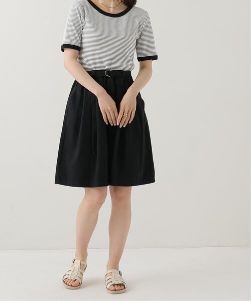 RAY CASSIN（レイカズン）の「カツラギハーフパンツ（その他パンツ・レディース・ブラック/オフホワイト/グリーン・FREE）」の6枚目の写真