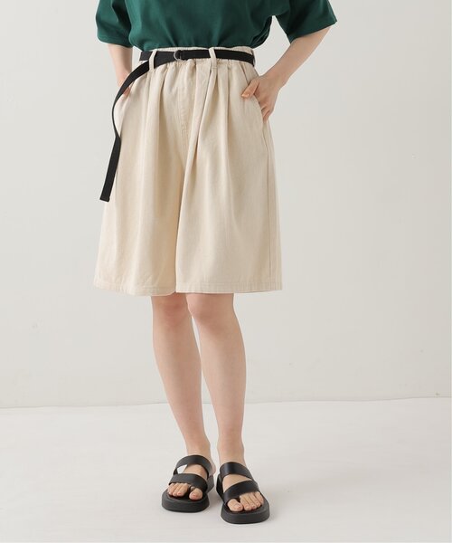 RAY CASSIN（レイカズン）の「カツラギハーフパンツ（その他パンツ・レディース・ブラック/オフホワイト/グリーン・FREE）」の12枚目の写真