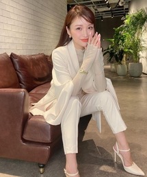 センターシームテーパードパンツ