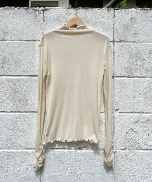 ＪＵＧＬＡＮＳ（ユグランス）の「☆ コーデ映え。パワーメッシュカラープルオーバー　251019（Tシャツ/カットソー・レディース・グレー/グリーン/ピンク/ブラック/アイボリー/オレンジ系1/ブラウン/ブルー/ピンク系1/グリーン系1・FREE）」の2枚目の写真