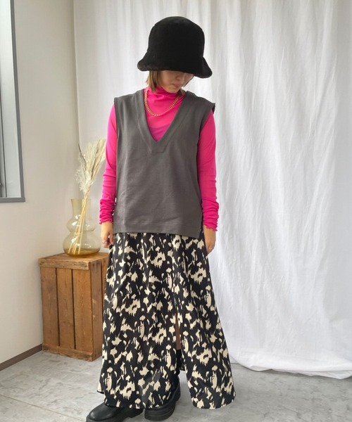 ＪＵＧＬＡＮＳ（ユグランス）の「☆ コーデ映え。パワーメッシュカラープルオーバー　251019（Tシャツ/カットソー・レディース・グレー/グリーン/ピンク/ブラック/アイボリー/オレンジ系1/ブラウン/ブルー/ピンク系1/グリーン系1・FREE）」の22枚目の写真